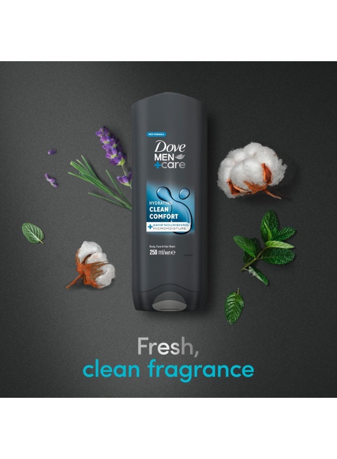 دوف غسول للوجه والجسم مرطب للعناية بالرجال 3 في 1 250 مل - Image 4